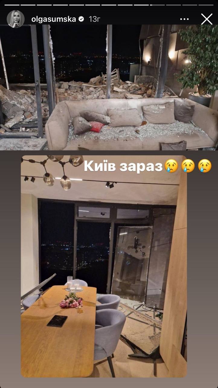 "Злость наша неисчерпаема". Звезды болезненно отреагировали на российскую атаку Киева "шахедами"